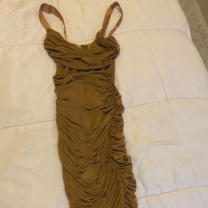 Oh Polly ruched midaxi dress